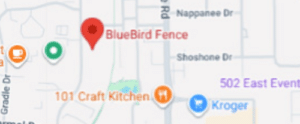 BlueBird Fence Map